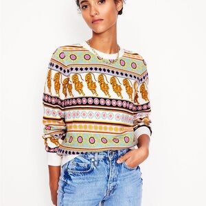 NWT Boden Hannah Printed Sweatshirt (Medium)